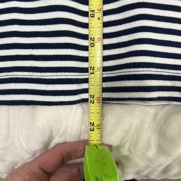 Vineyard Vines Women's Sz M White Navy Blue Striped Sweater Long Sleeve Nautical - Picture 8 of 8